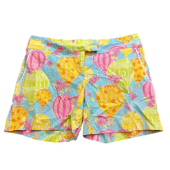 Lilly Pulitzer Pants - Vintage‎ Lilly Pulitzer Hot Air Balloon Cotton Stretch Bermuda Short Womens 8